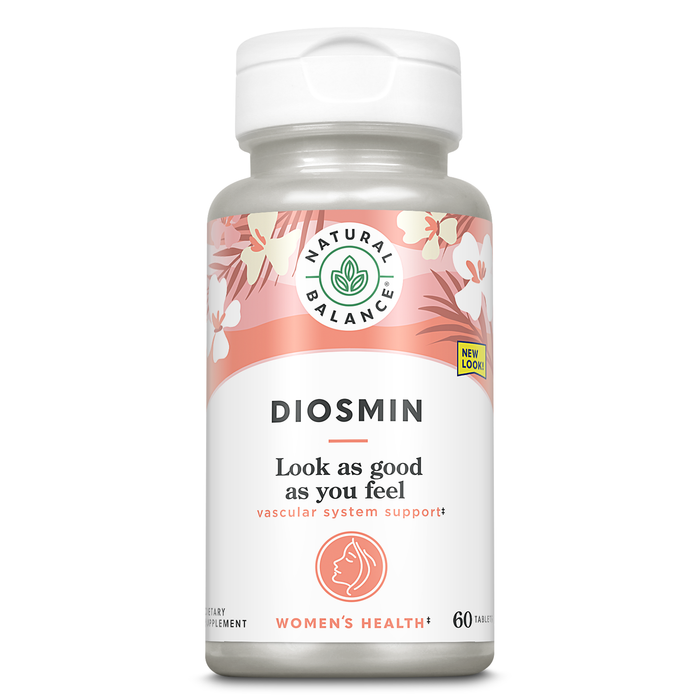 Natural Balance Diosmin 500 mg | Blood Circulation & Vein Health Supplement | Plant-Based Flavonoid | 60 Tabs