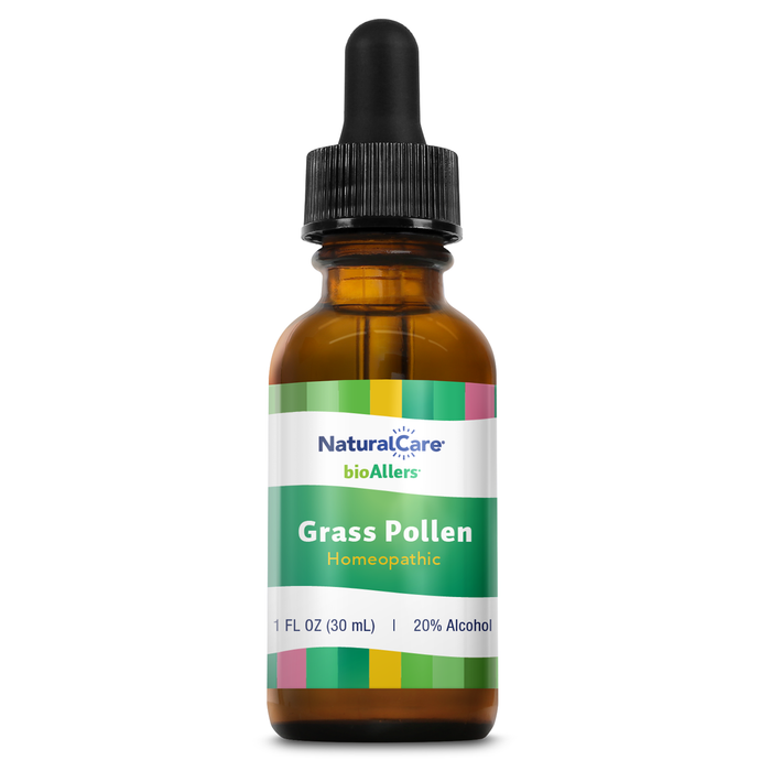 NaturalCare Grass Pollen Homeopathic, Homeopathic Allergy Relief of Sinus Congestion, Sneezing & Runny Nose, Itchy, Watery Eyes -  60 Day Money-Back Guarantee, 1 FL OZ