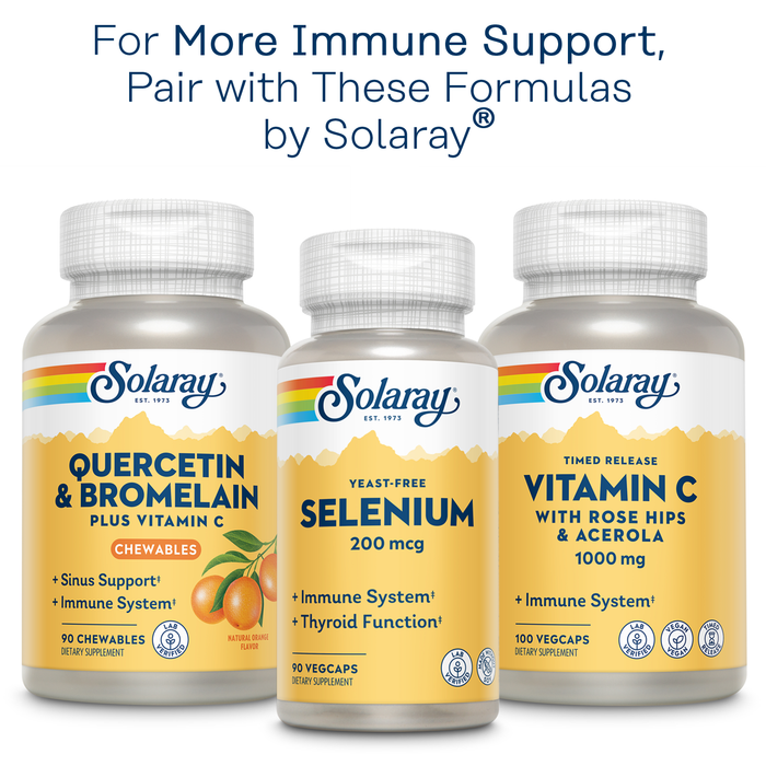 Solaray OptiZinc 30mg Immune Support Supplement, Chelated Zinc Capsules, Endocrine Systems and Cellular Health Support, with Methionine, Vitamin B6 and NO Copper, 60-Day Guarantee, 60 Serv, 60 VegCaps