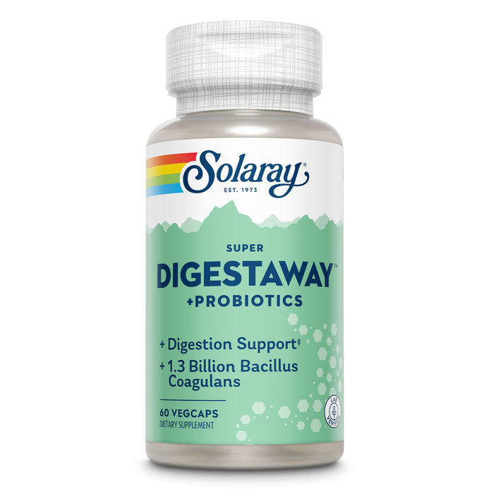 Solaray Super Digestaway + Probiotics VCapsules | 60 Count