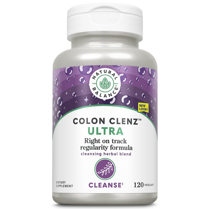 Natural Balance Ultra Colon Clenz Herbal Colon Cleanse & Detox Supplement Gentle & Dependable Overnight Formula  (120 CT)