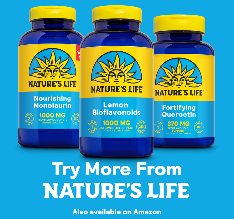 Nature's Life Lemon Bioflavonoids 1000mg - Citrus Bioflavonoids Supplement with Hesperidin and Rutin - Antioxidant and Cellular Support, Vitamin C Absorption - 60 Day Guarantee, 250 Serv, 250 Tablets