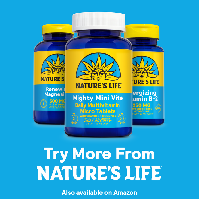 Natures Life Renewing Magnesium 500 mg - Magnesium Citrate, Magnesium Malate, Magnesium Oxide Plus Vitamin B-6 - Muscles and Nerves Support - Lab Verified (180 Servings, 180 VegCaps)