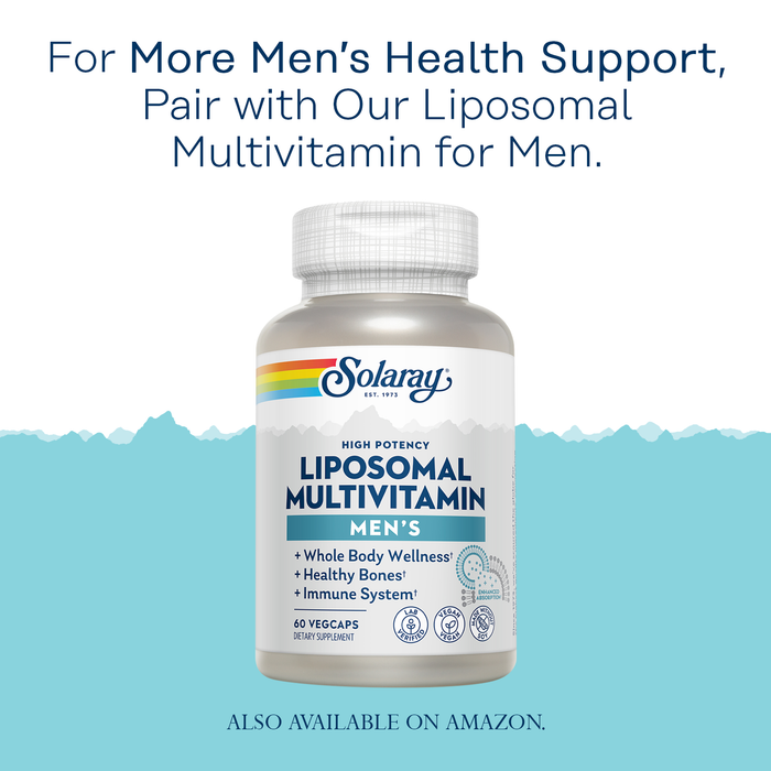 Solaray Saw Palmetto Berry 580 mg, Healthy Prostate and Urinary Tract Support from Fatty Acids & Plant Sterols for Men and Women, Non-GMO, Vegan & Lab Verified, 180 VegCaps, 180 Servings