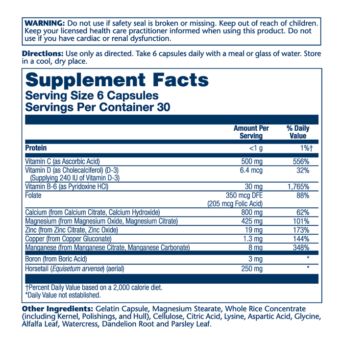 Solaray Calcium Citrate Supreme 800mg Advanced Bone Support Blend | Gentle Digestion Formula | 30 Servings | 180 VegCaps