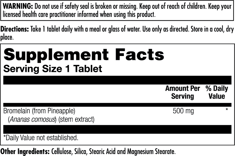 Bromelain Tablets 500 mg
