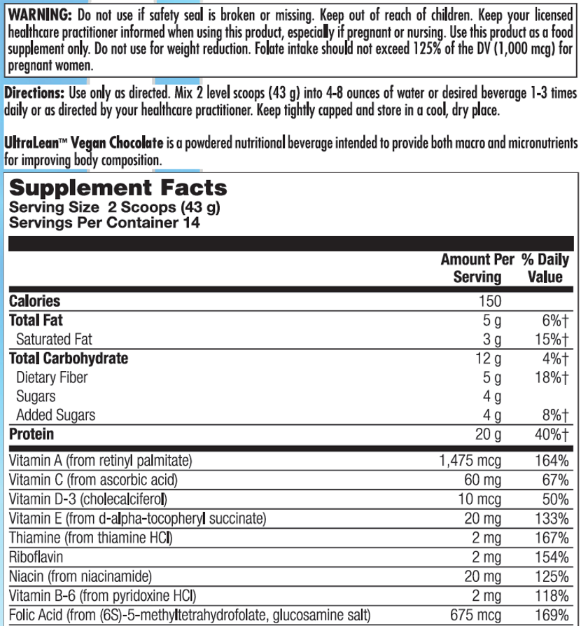UltraLean Vegan - Chocolate