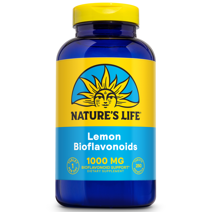 Nature's Life Lemon Bioflavonoids 1000mg - Citrus Bioflavonoids Supplement with Hesperidin and Rutin - Antioxidant and Cellular Support, Vitamin C Absorption - 60 Day Guarantee, 250 Serv, 250 Tablets