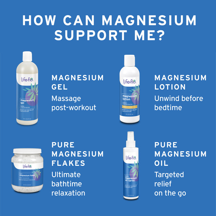 Life-Flo Pure Magnesium Oil for Feet and Body - 100% Pure Magnesium Spray from the Ancient Zechstein Seabed - Magnesium Oil Spray for Feet, Relaxing & Rejuvenating Muscles & Joints (8 Fl Oz (Pack of 2))