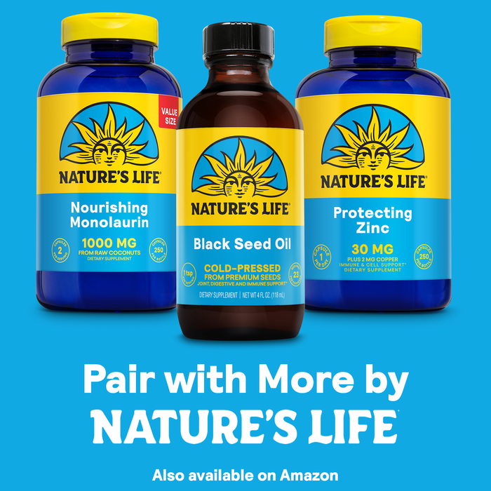 Nature’s Life Black Seed Oil, Cold-Pressed Black Cumin Seed Oil - Joint, Digestive Health, and Immune Support - Lab Verified, 60-Day Money-Back Guarantee - 23 Servings, 4 Fl. Oz.