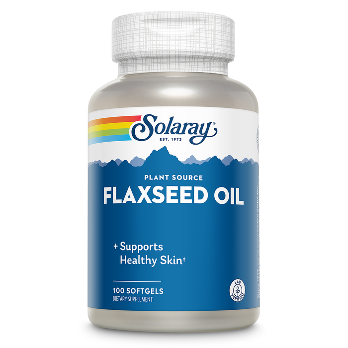 Solaray Flaxseed Oil, Softgel (Btl-Plastic) 1000mg 100ct