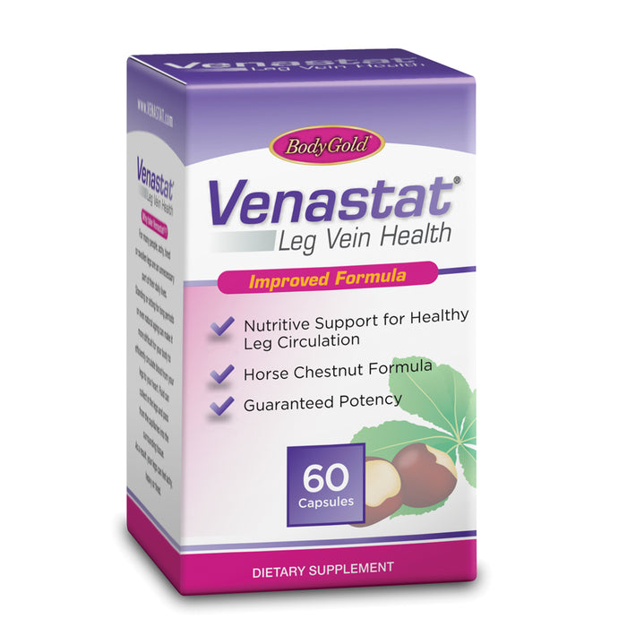 Body Gold Venastat Leg Vein Health, Bonus Pack 60+45, Capsules , 105 ea