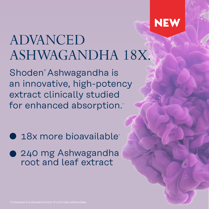 SOLARAY Ashwagandha Capsules 18X Absorption - Ashwagandha Root and Leaf Extract 240 mg - Occasional Stress Relief and Mood Support Supplement - Vegan, 60-Day Guarantee - 30 Servings, 30 VegCaps