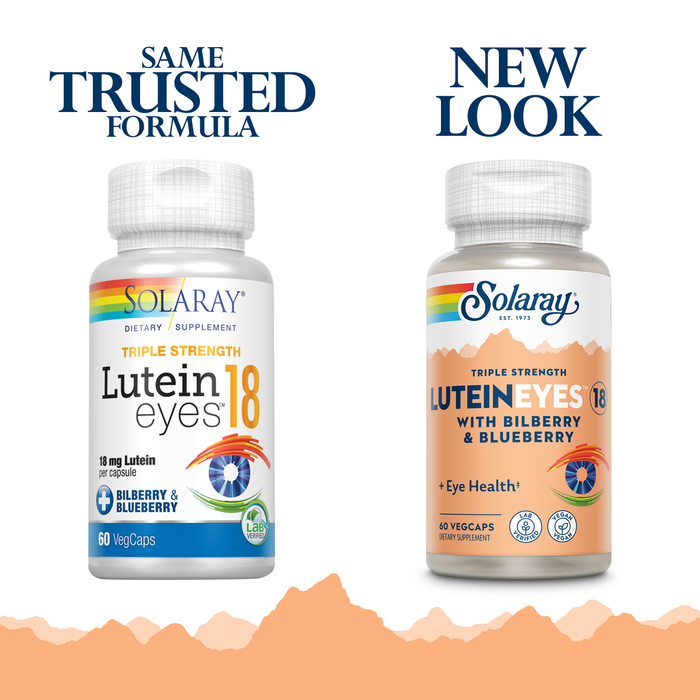 Solaray Triple Strength Lutein Eyes, 18 mg | Eye & Macular Health Support Supplement w/ Naturally Occurring Lutein and Zeaxanthin | Non-GMO (60 CT)