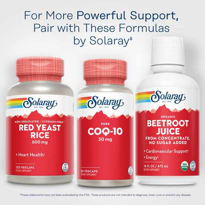 Solaray Pure CoQ-10 30 mg | Health Heart Function & Cellular Energy Support | Non-GMO, Vegan & Lab Verified for Purity | 60 VegCaps