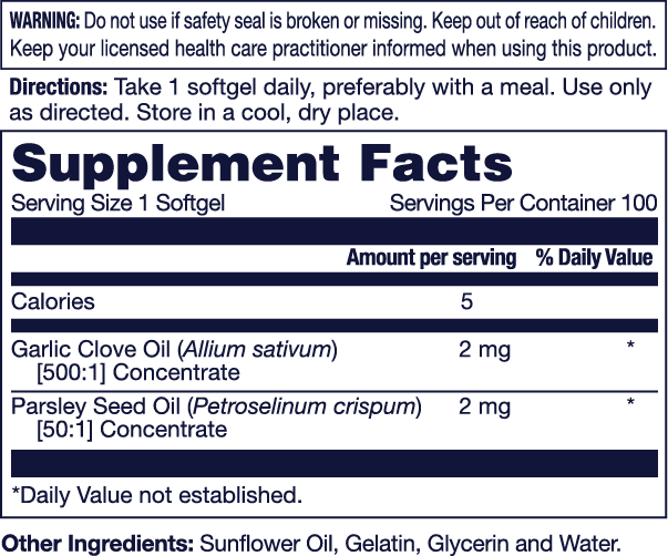 Garlic with Parsley | Heart Health Support