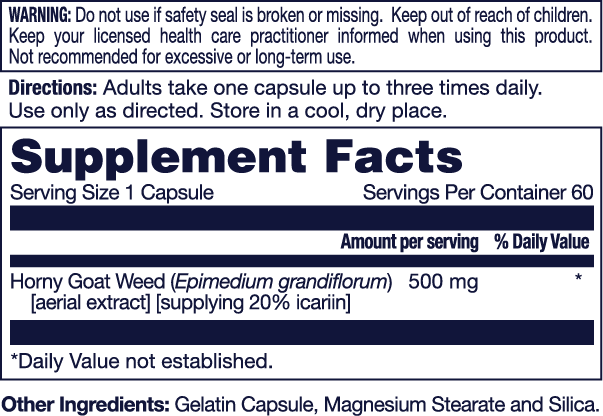 Horny Goat Weed | Epimedium Extract