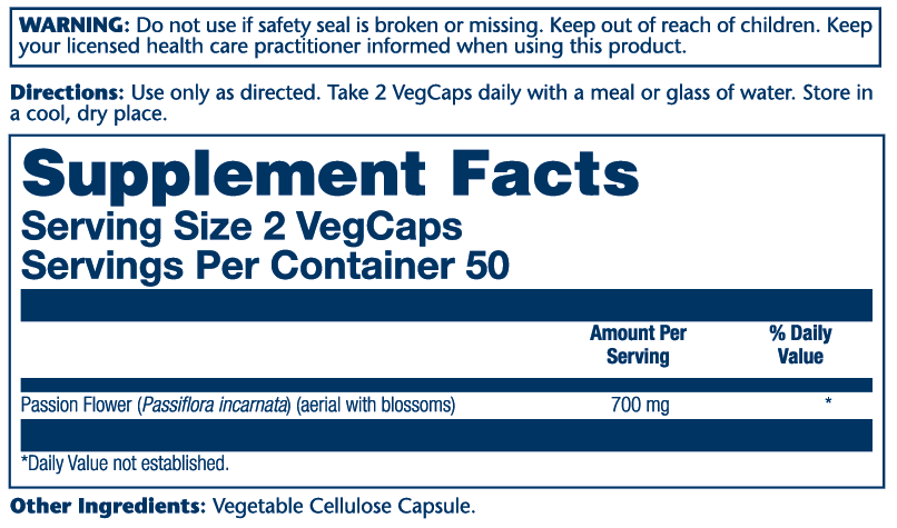 Passion Flower Aerial 700mg