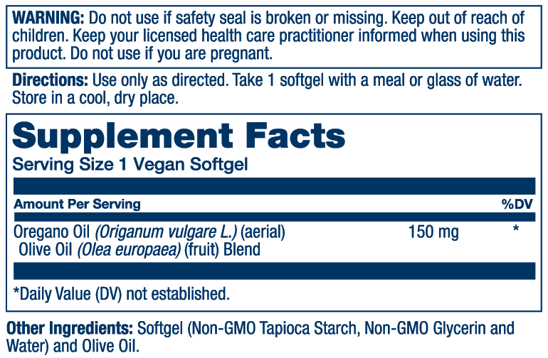 Oil Of Oregano 150mg