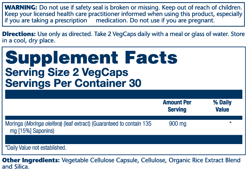 Moringa Leaf Extract 900mg