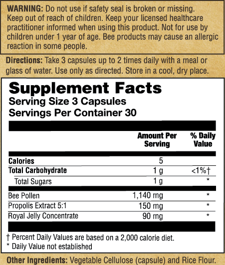 Bee Complete | Pollen, Royal Jelly & Propolis
