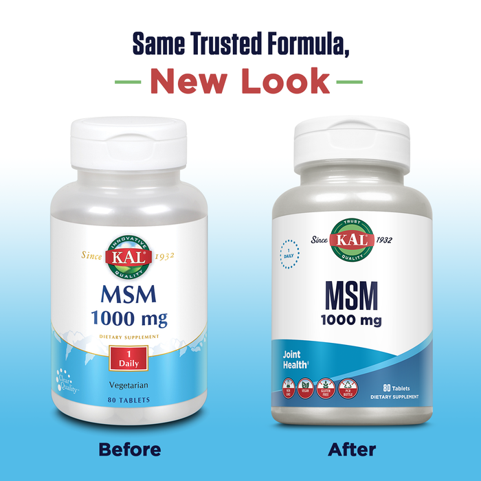 KAL MSM 1000mg | 80ct