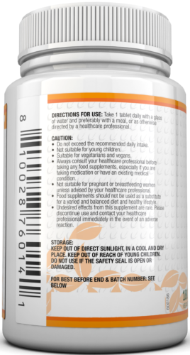 Vitamin C 1000mg 180 Tablets (6 Month's Supply) Ascorbic Acid by Nu U Nutrition