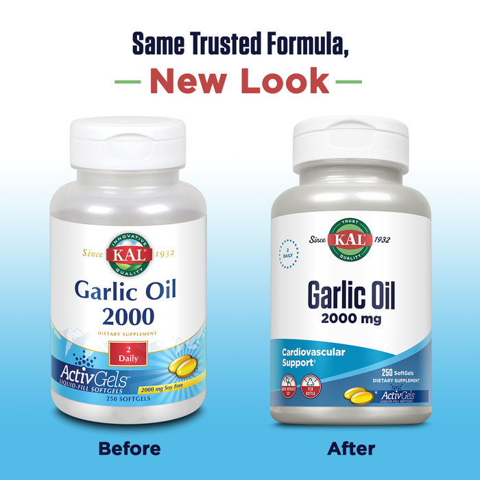 KAL Garlic Oil 2000 ActivGels 2000mg | 250ct