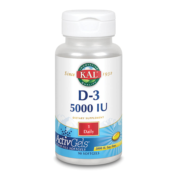 KAL D-3 5000 IU ActivGels 5000iu 90ct