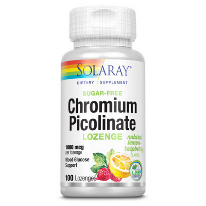 Solaray Chromium Picolinate Lozenges 1000mcg, | 100 Count