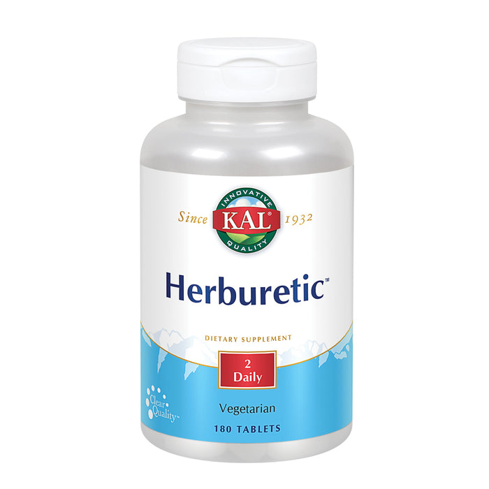 KAL Herburetic | Herbal Formula for Healthy Fluid Balance Support | Potassium, Parsley, Juniper Berry, Bromelain & More | Vegetarian | 180 Tablets