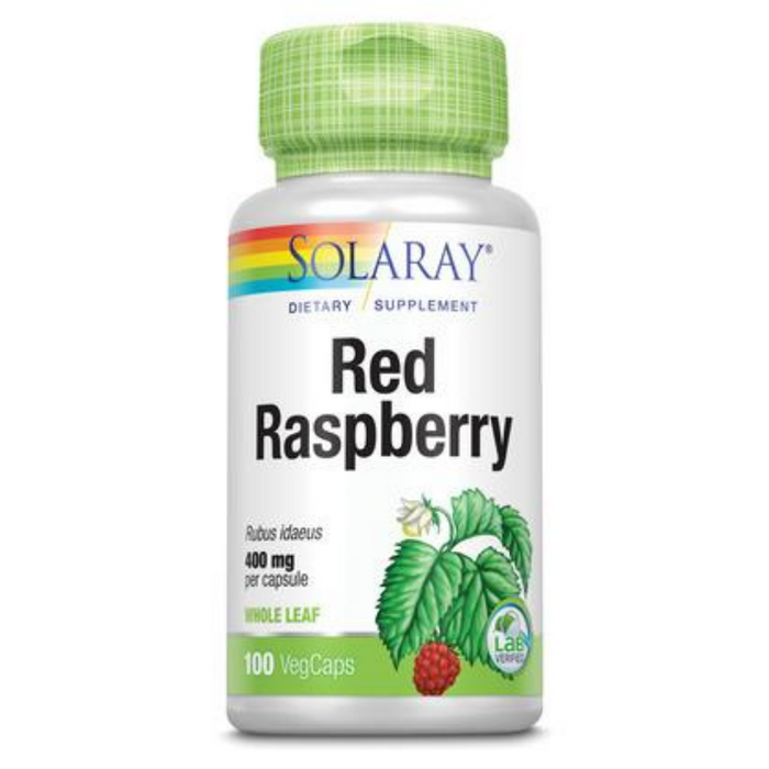 Solaray Red Raspberry Leaves Capsules, 400 mg | 100 Count