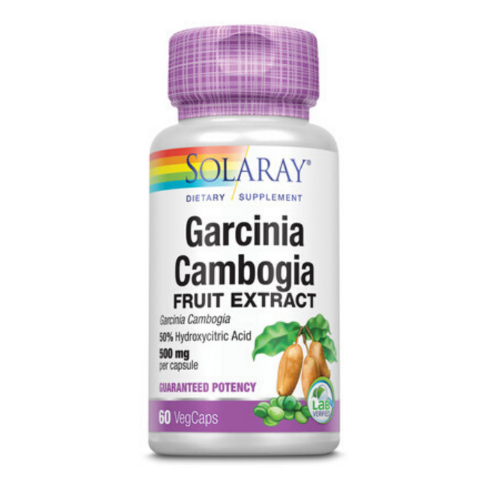 Solaray Guaranteed Potency Garcinia Cambogia Fruit Extract, Veg Cap (Btl-Plastic) 500mg | 60ct