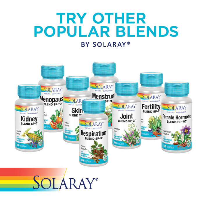 Solaray Colon Blend SP-12 | Herbs & Homeopathic Nutrients | Healthy Elimination & Bowel Support | 100 VegCaps