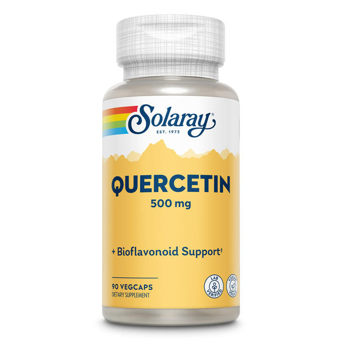 Solaray Quercetin 500mg, Support for Healthy Cells, Heart, Circulatory & Respiratory System, Bioflavonoids, Antioxidants, AMPK Activator 90 Count