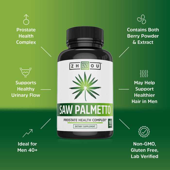 Saw Palmetto : 30: Vcp, (Btl-Plastic) 500mg 100ct