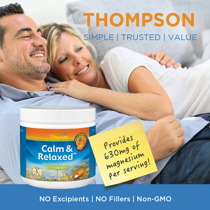 Thompson Calm & Relaxed Fine Powder | Natural Orange Flavor | 300g