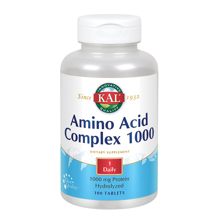 KAL Amino Acid Complex Tablets, 1000 mg, 100 Count