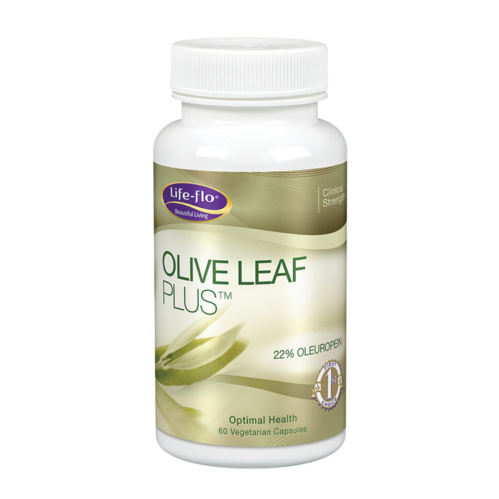 Life-Flo Olive Leaf Plus | Olive Leaf Extract W/ 22% Oleuropein | For Healthy Immune Function, Energy & Vitality Support | No Gluten | 60 Veg Caps