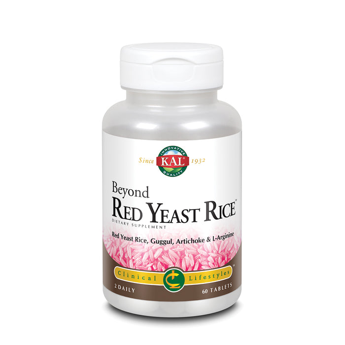 KAL Beyond Red Yeast Rice | Clinical Formula with B Vitamins, Guggul, Artichoke, L-Arginine HCl, 60 Tablets