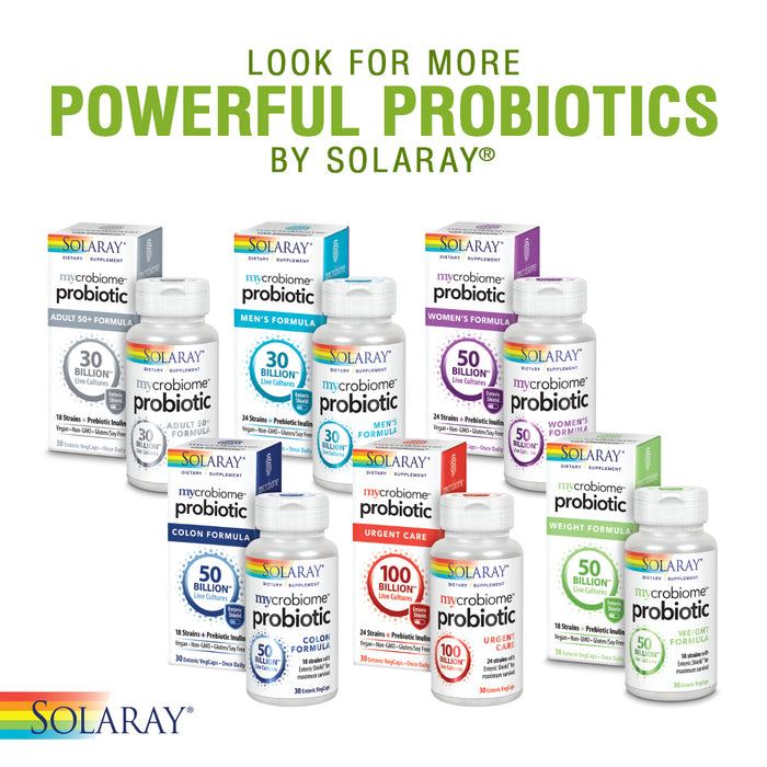 Solaray Acidophilus 3 Strain Probiotic & Prebiotic Carrot Juice | 3 Billion CFU, Vegan & Freeze Dried | 120 VegCaps