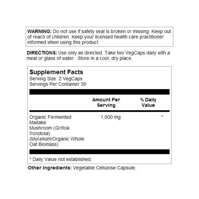Solaray Maitake Mushroom | 60 VegCaps