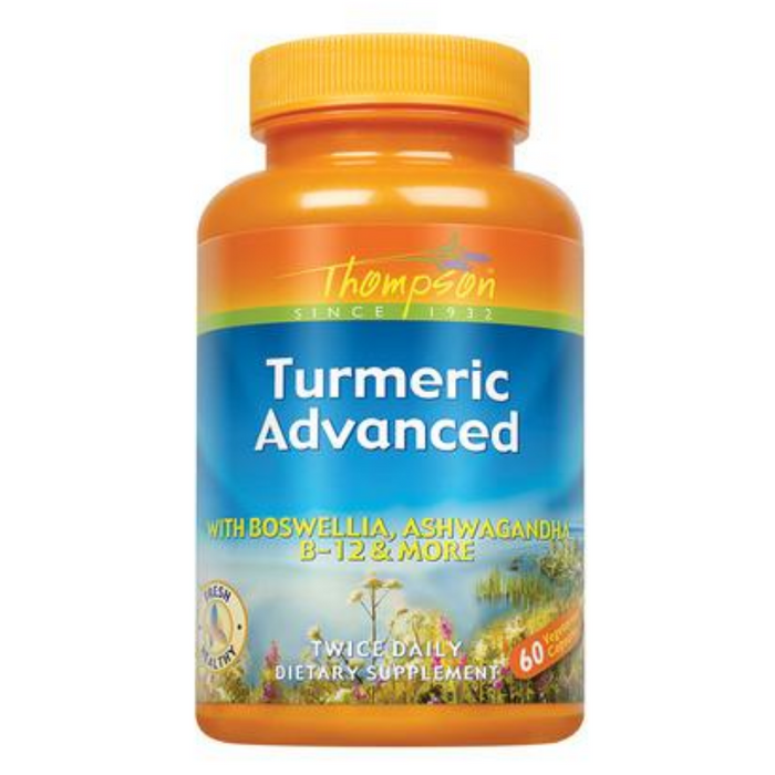 Thompson Turmeric Advanced with Ashwagandha, Veg Cap (Btl-Plastic) | 60ct