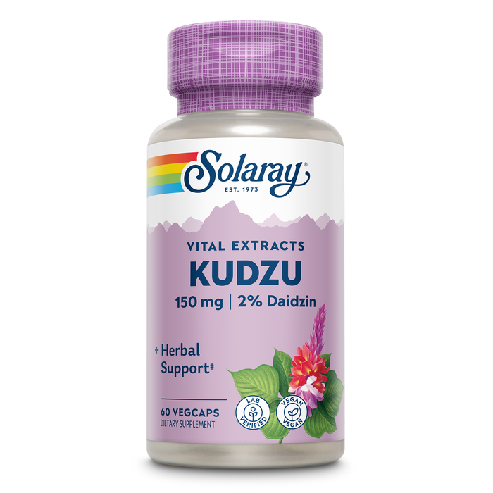 Solaray Guaranteed Potency Kudzu Root Extract, Veg Cap (Btl-Plastic) 150mg | 60ct