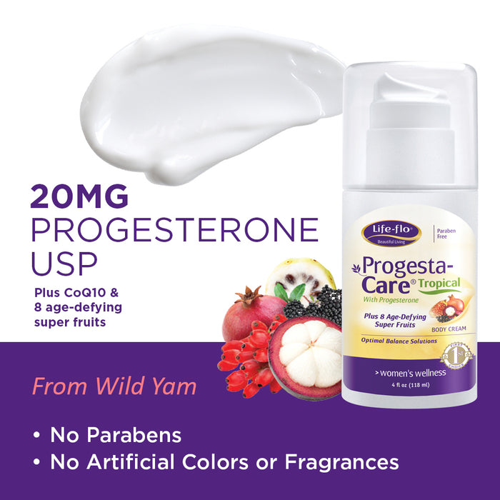 Life-Flo Progesta-Care Progesterone, Tropical, 4oz