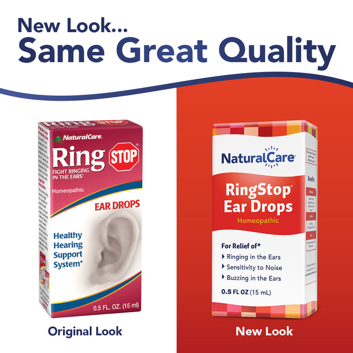 NaturalCare RingStop | Ringing in the Ear Aid | Homeopathic Support For Tinnitus Relief, Ear Noise & Sensitivity to Sound (60 CT)