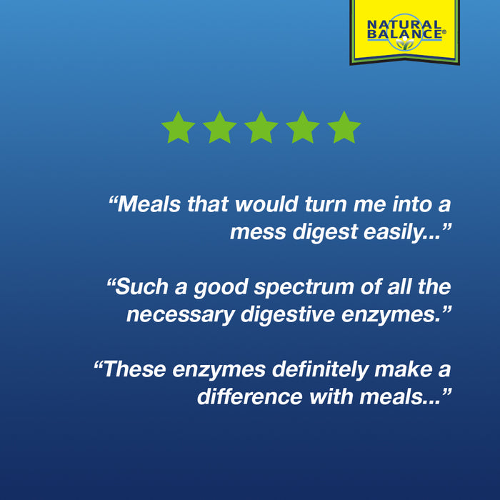 Natural Balance Fast Food Enzymes | Digestive Enzyme Supplement | Fast Acting Digestion & Bloating Formula