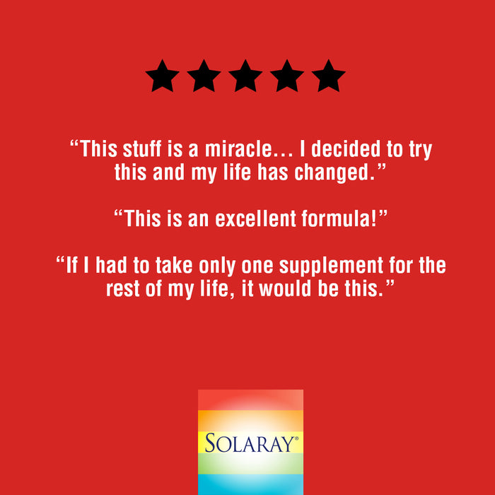 Solaray Adrenal Success | Herbal Adaptogens Plus GABA & L-Theanine for Healthy Stress Support | 30 Servings | 60 VegCaps