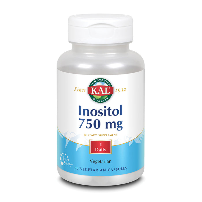 KAL Inositol 750mg | Brain, Nervous System & Mood Support, Healthy Cardiovascular, Liver & Eye Function | 90ct, 90 Serv.