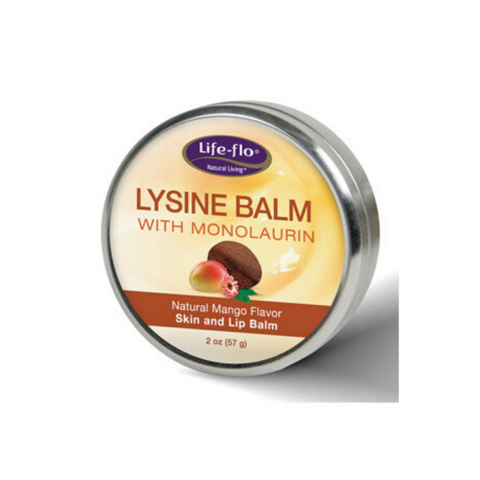 LIFE-FLO Lysine w/ Monolaurin, Balm, Mango (Tin) | 2oz